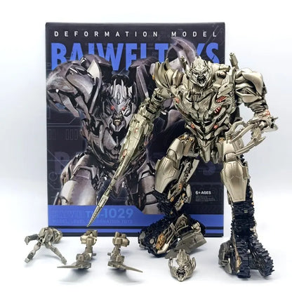 Megatron Action Figure, Transformers Tank Transformation Galvatron Anime Figurines Decepticon