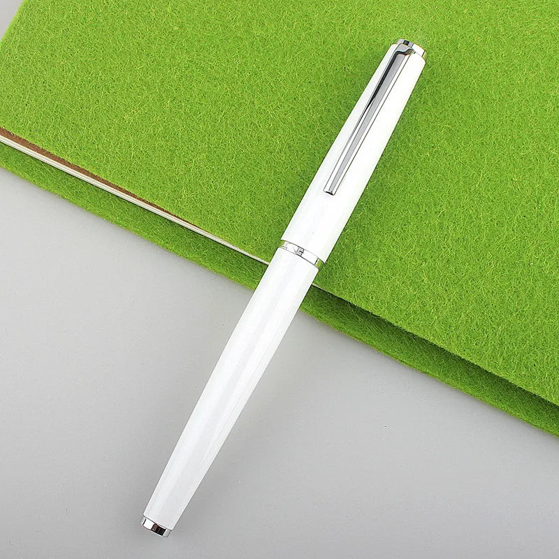 Fountain Pen Retro Design Metal Material Elegant Clip Fine Nib Writing Office Business Signature