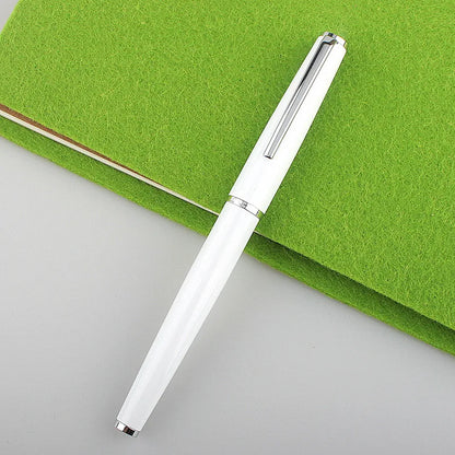 Fountain Pen Retro Design Metal Material Elegant Clip Fine Nib Writing Office Business Signature