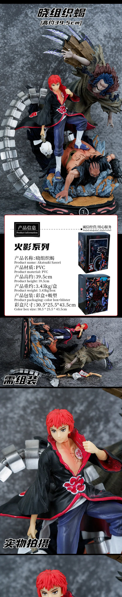 Sasori Akatsuki Naruto Shippuden Anime Figurine, Action Figures Statue Collection PVC Toy 40 cm