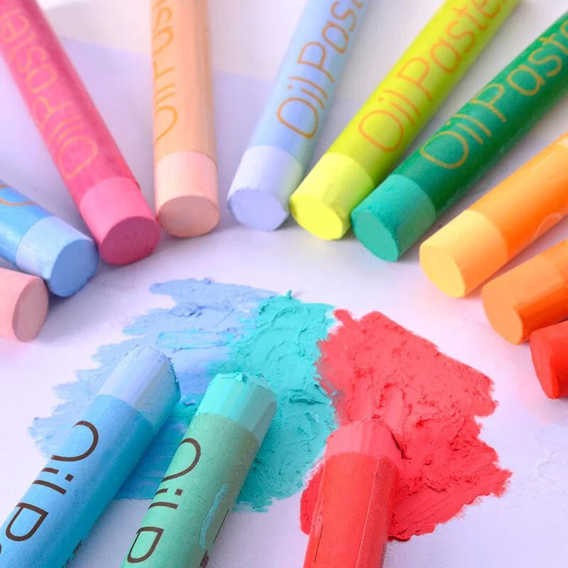 Artist Oil Pastel Set – 24/36/48 Colors Soft, Non-Toxic Sticks for Drawing, Painting & Graffiti Art