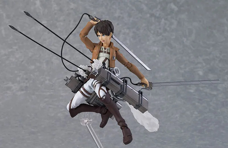 Eren Jaeger Action Figure, Attack On Titan Anime Figurines Holding Sword Detachable 17 CM