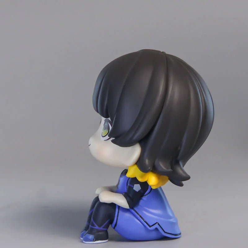 BLUE LOCK Cute Mini Figurines, Isagi Yoichi Chigiri Hyoma Nagi Seishiro Action Figures, Kawaii PVC Toys for Collector 10cm
