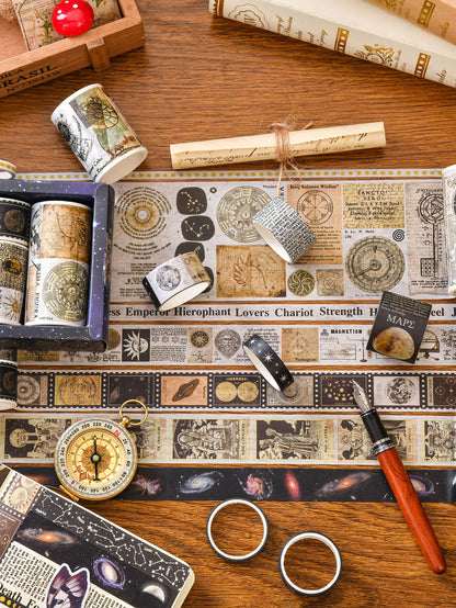 Retro Washi Tape Set – 18 to 24 Rolls per Box for DIY Crafts, Journals & Gift Wrapping