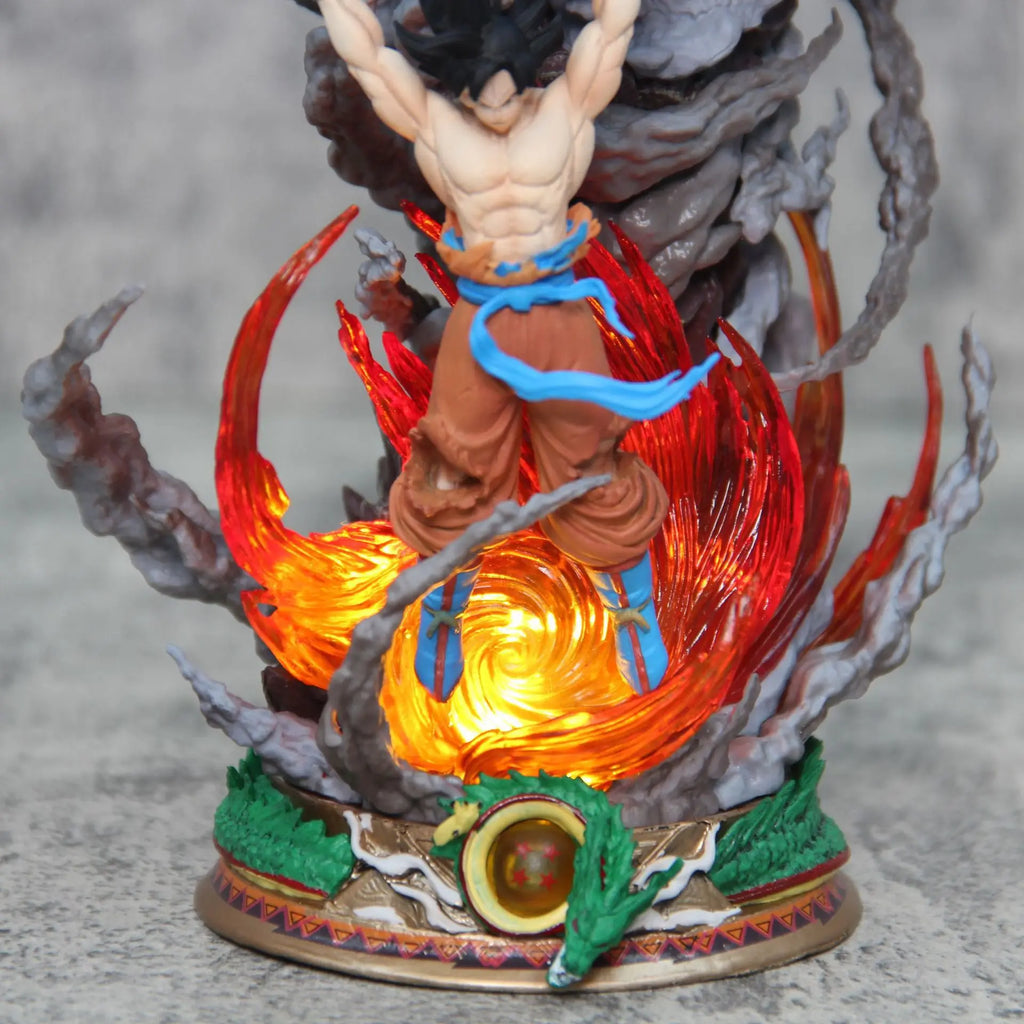 Goku LED Anime Figure, Spirit Bomb Dragon Ball Z, Dragon Ball Super Son Goku Figurines, Anime Gift 10 in