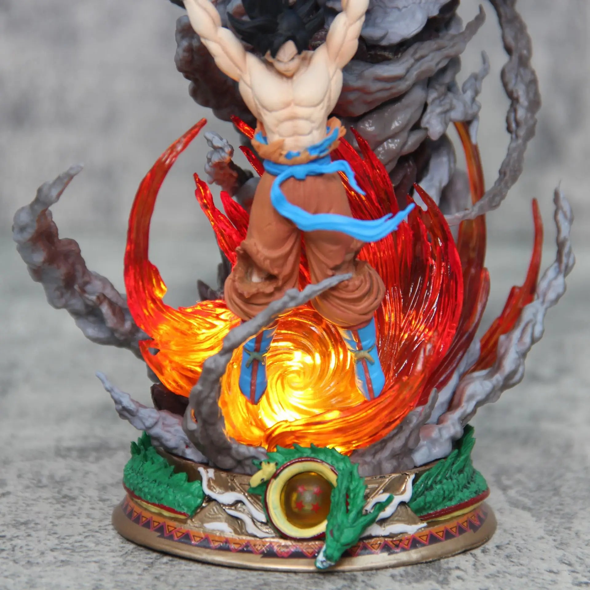 Goku LED Anime Figure, Spirit Bomb Dragon Ball Z, Dragon Ball Super Son Goku Figurines, Anime Gift 10 in