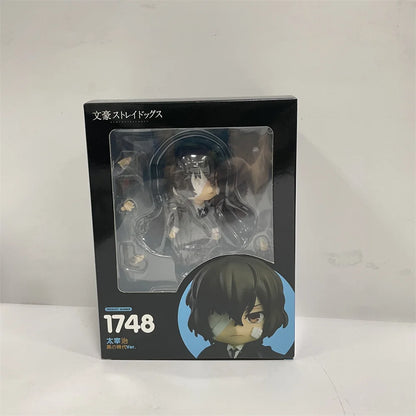 Action Figures Bungo Stray Dogs, Nakajima Atsushi, Dazai Osamu, Kawaii Chibi Cute Anime Figurines Collector 10 cm