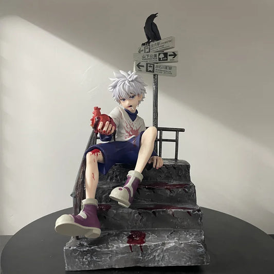Killua Zoldyck Anime Figure, Hunter x Hunter Action Figurines 34 CM