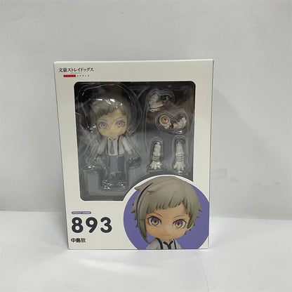 Action Figures Bungo Stray Dogs, Nakajima Atsushi, Dazai Osamu, Kawaii Chibi Cute Anime Figurines Collector 10 cm