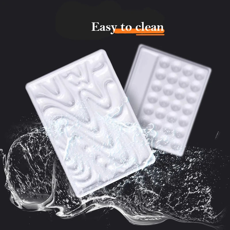 1/5/28 Grid Paint Tray White Imitation Ceramic Easy to Clean Pigment Palette for Artists Acrylic Watercolor Oil Painting