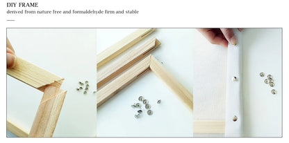 City Landscape Paint by Numbers Kit – DIY Canvas Painting for Adults with Frame & Oil Colors