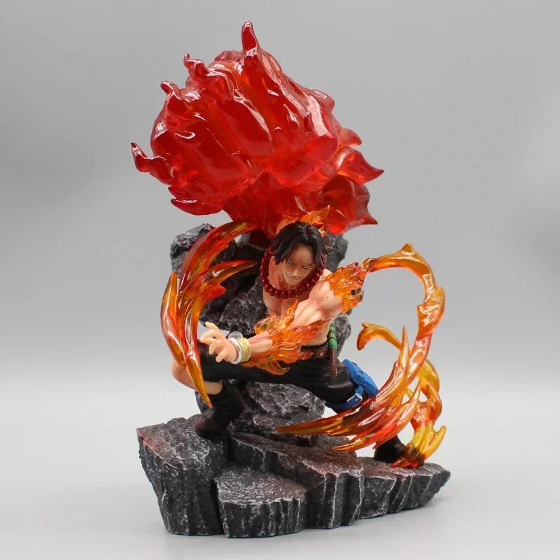 Fire Fist Portgas D. Ace Anime Figurine, One Piece Figures PVC Statue 18 CM