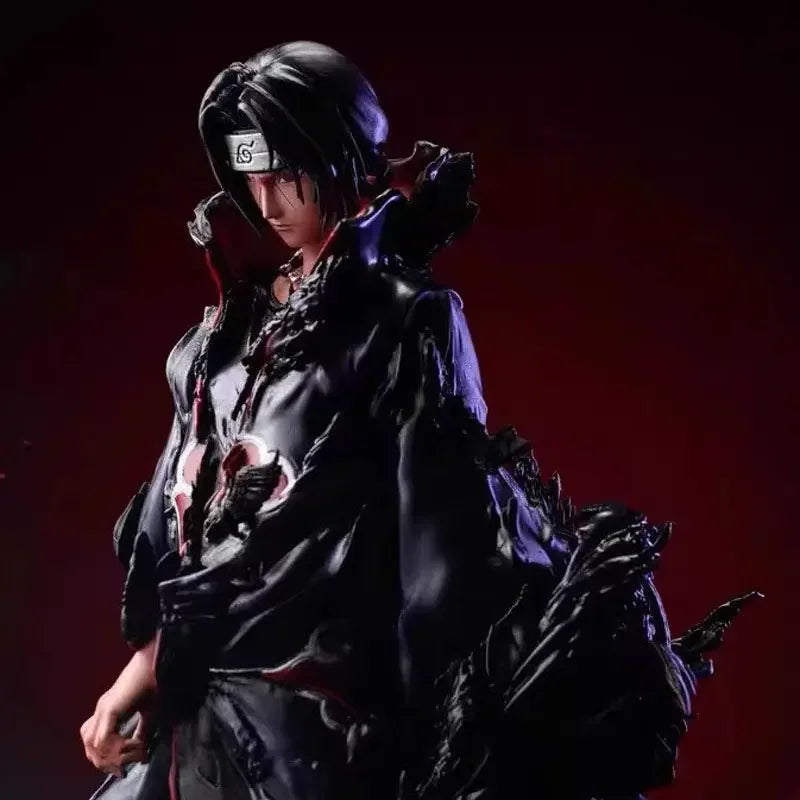 Itachi Uchiha Tsukuyomi Crows Anime Figure, Naruto Shippuden Action Figurines 26 CM