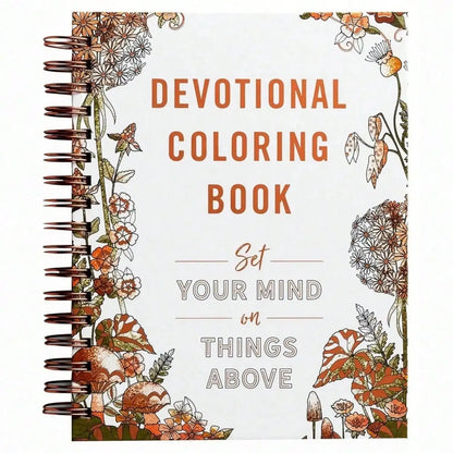 Relaxing Devotional Coloring Book – Inspirational Art Pages for Stress Relief & Self-Expression, Perfect Valentine's Gift