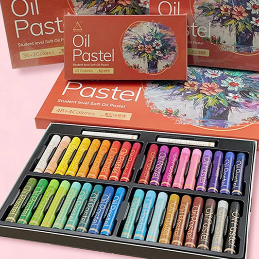 Artist Oil Pastel Set – 24/36/48 Colors Soft, Non-Toxic Sticks for Drawing, Painting & Graffiti Art