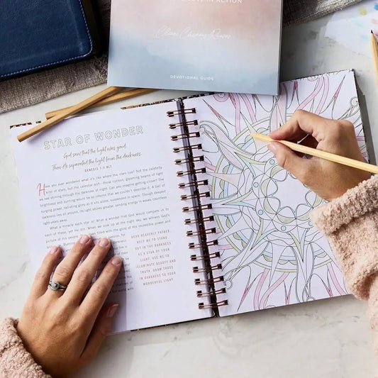 Relaxing Devotional Coloring Book – Inspirational Art Pages for Stress Relief & Self-Expression, Perfect Valentine's Gift