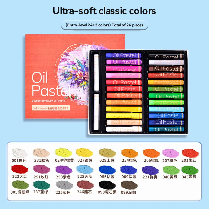 Artist Oil Pastel Set – 24/36/48 Colors Soft, Non-Toxic Sticks for Drawing, Painting & Graffiti Art
