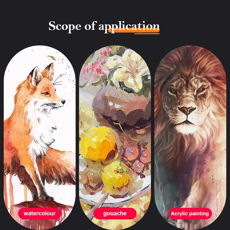 1/5/28 Grid Paint Tray White Imitation Ceramic Easy to Clean Pigment Palette for Artists Acrylic Watercolor Oil Painting