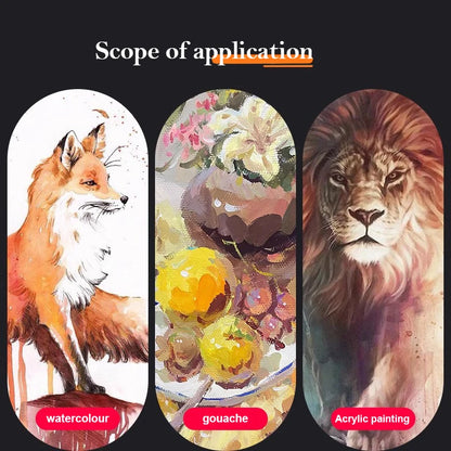 1/5/28 Grid Paint Tray White Imitation Ceramic Easy to Clean Pigment Palette for Artists Acrylic Watercolor Oil Painting