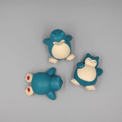 5 Pcs Snorlax Cake Topper Figurines, Pokemon Anime Mini Figure 1.8-3cm Cake Decor Kawaii Ornaments