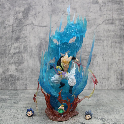 Gogeta Super Saiyan Blue Anime Figurine, Dragon Ball Super Action Figures Collection Toy Gift 28 cm