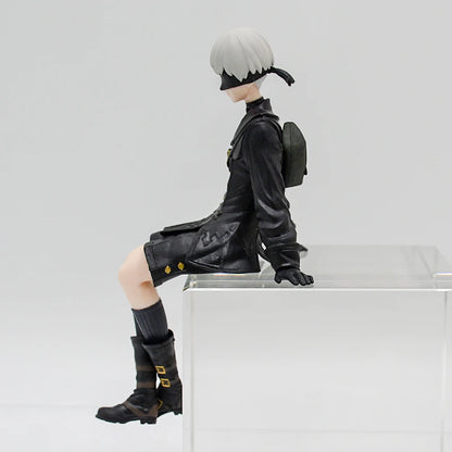 NieR:Automata Action Figures - YoRHa No.2 Type B (2B), 9S, and A2 - 15 CM Collectible Figurines