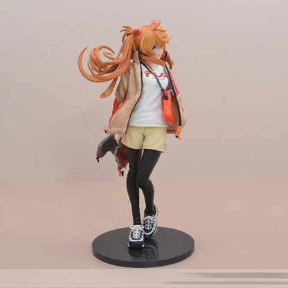 Asuka Langley Soryu Anime Figurine, Neon Genesis Evangelion EVA Action Figure 23 CM