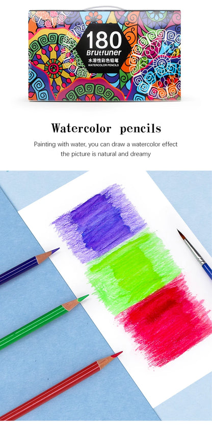 48/72/120/150/160/180 Professional Color Pencils, Oil Pencils, Watercolor Pencils Art Supplies