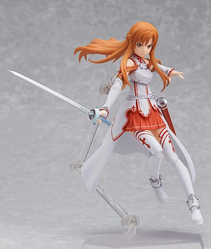 Yuuki Asuna Action Figure, Anime Figurines Sword Art Online, Toy Face Swap and Movable Joints 15 CM