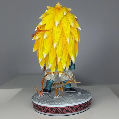 Super Saiyan Gotenks Anime Figurines, Dragon Ball Z Figures Ghost Squad Statue Figures Collection 24 CM