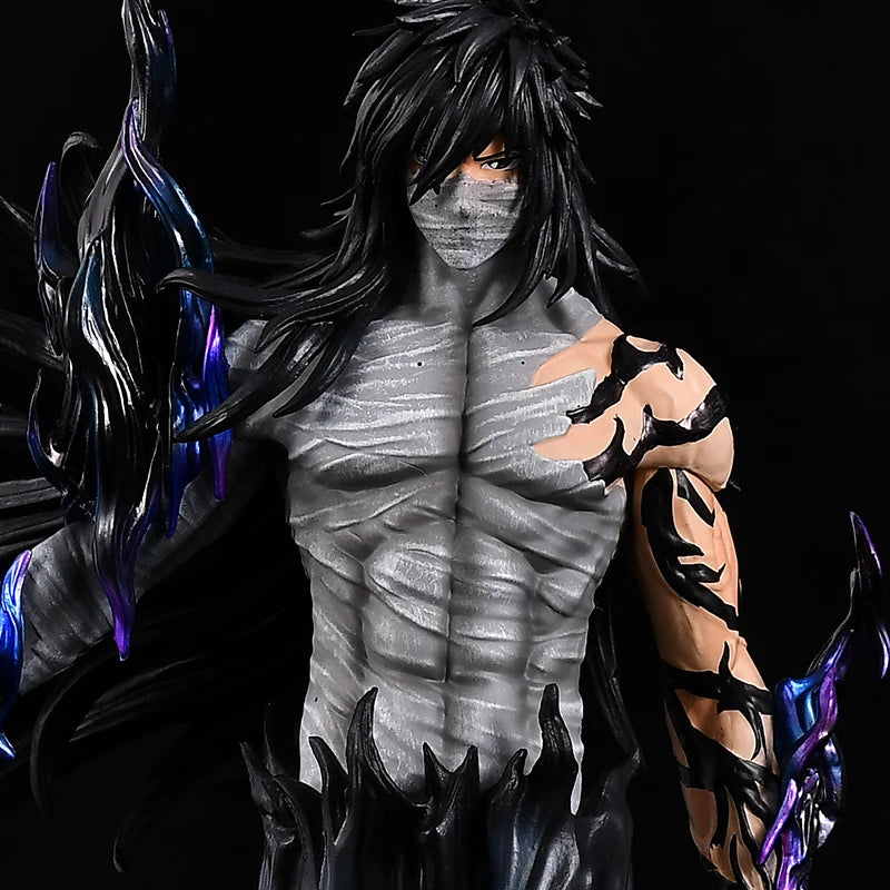 Final Getsuga Tensho Kurosaki Ichigo Anime Figurine, Tensa Zangetsu Bleach Action Figures Statues 33 CM