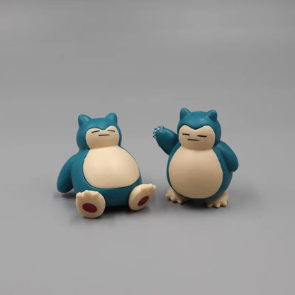 5 Pcs Snorlax Cake Topper Figurines, Pokemon Anime Mini Figure 1.8-3cm Cake Decor Kawaii Ornaments
