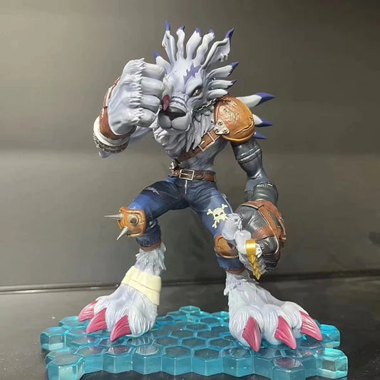 Digimon Adventure WereGarurumon Figurine, PVC Anime Figures and Statues Collectibles 18.5 cm