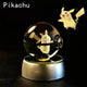 3D Pokemon Crystal Ball 5CM Mewtwo Pikachu Gengar Crystal Glass Pokemon Ball Pokeball Figure Night Light LED Lamp Base Gift - 29 Jigglypuff / 5CM - Otarealm