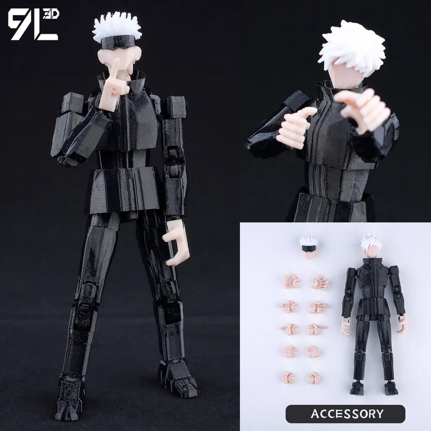 Jujutsu Kaisen 3D Printed Anime Figurine, Gojo Satoru Toji Yuji Sukuna Mahoraga Yuta