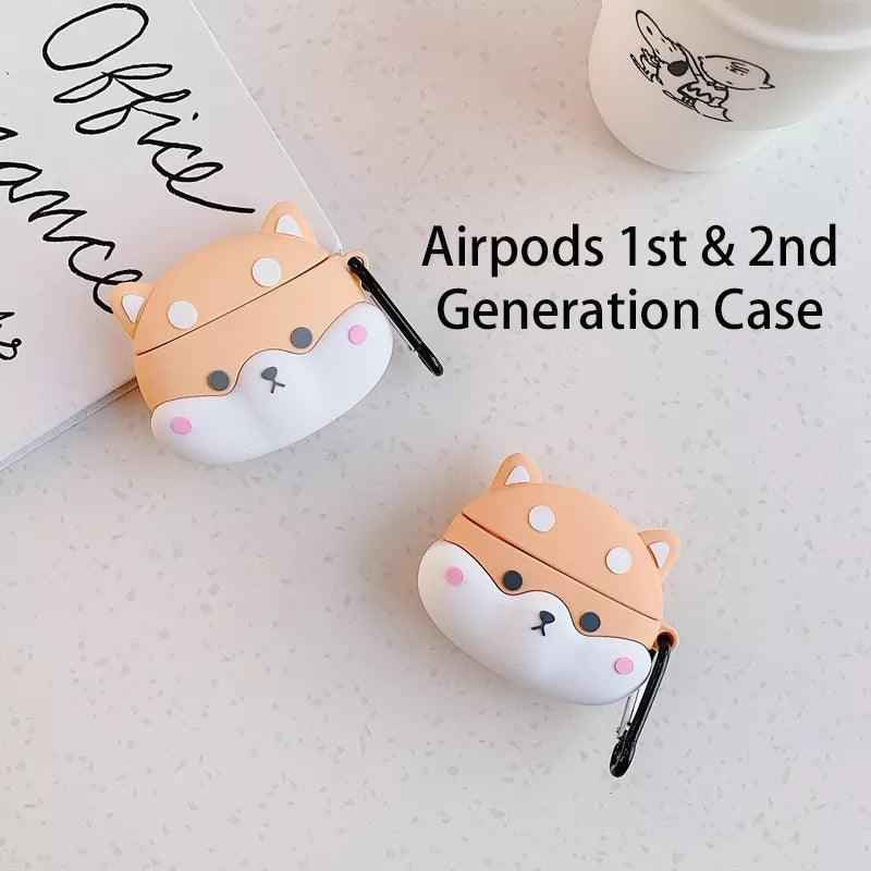 Cute Shiba AirPods Case Cover – Compatible 3rd Gen or Pro