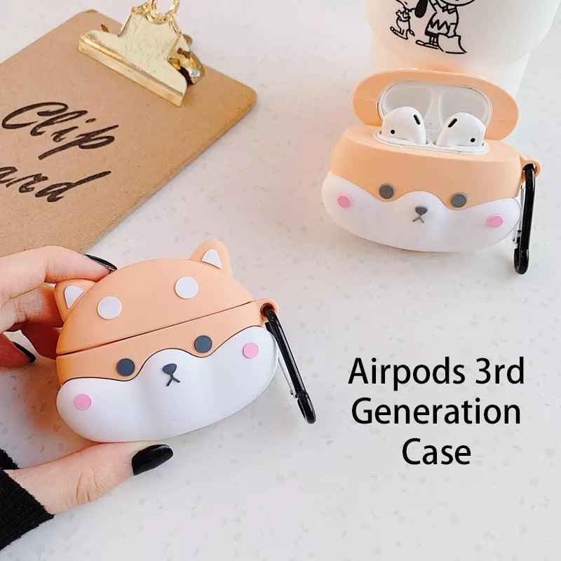 Cute Shiba AirPods Case Cover – Compatible 3rd Gen or Pro