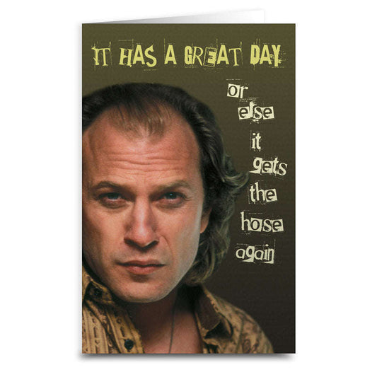 Silence of the Lambs "Gets the Hose" Greeting Card Otarealm