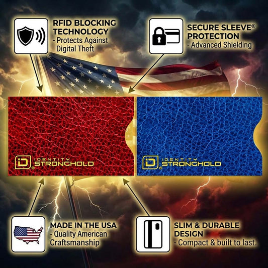 RFID Blocking Credit Card Sleeves - Leather Look 8 Pack Otarealm
