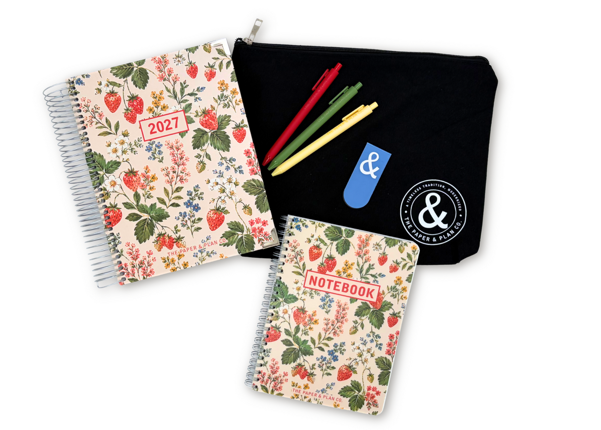2027 Strawberry Fields Daily Planner Premium Bundle