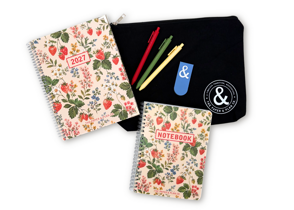 2027 Strawberry Fields Weekly Planner Premium Bundle