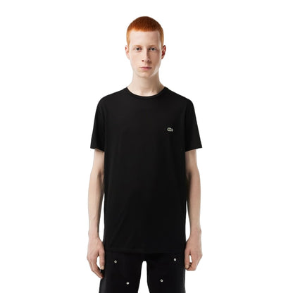 Lacoste mens Short Sleeve Crew Neck Pima Cotton Jersey T-shirt