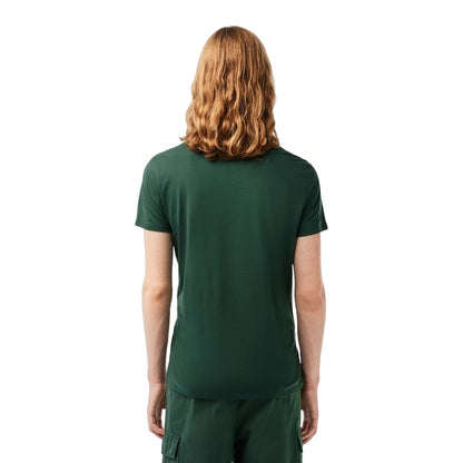 Lacoste mens Short Sleeve Crew Neck Pima Cotton Jersey T-shirt