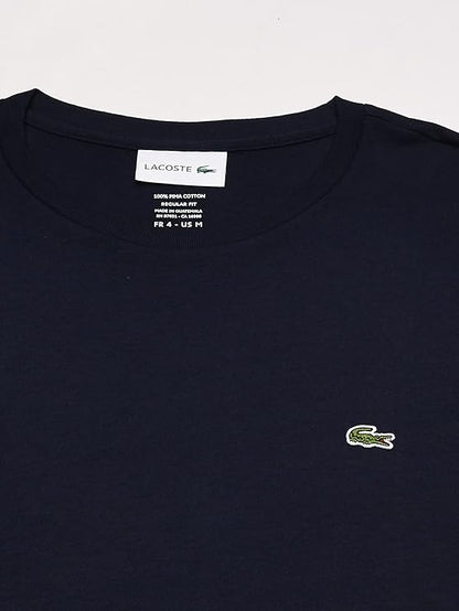 Lacoste Men's Long Sleeve Jersey Pima Regular Fit Crewneck T-Shirt