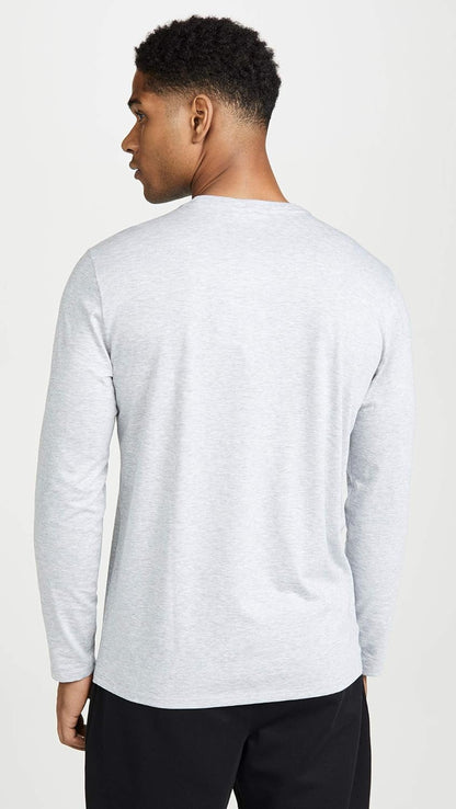 Lacoste Men's Long Sleeve Jersey Pima Regular Fit Crewneck T-Shirt