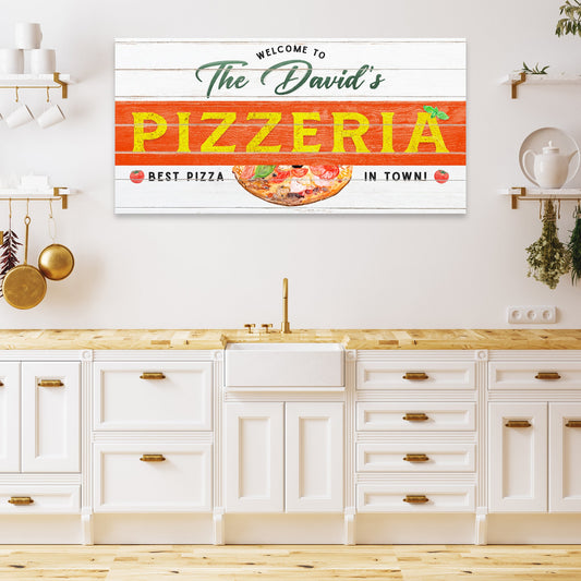Best Pizza In Town Pizzeria Sign