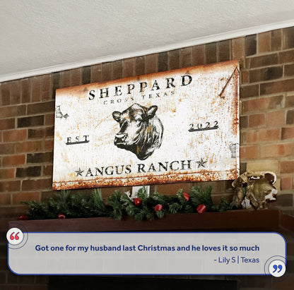 Angus Ranch Sign III
