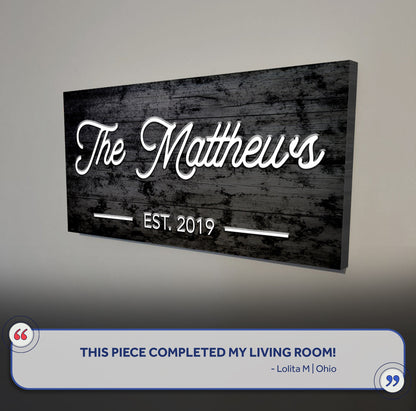 Family Name Sign V