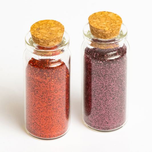Red & Pink Glitter Bottles Everett Rd. by Cathe Holden 2pk