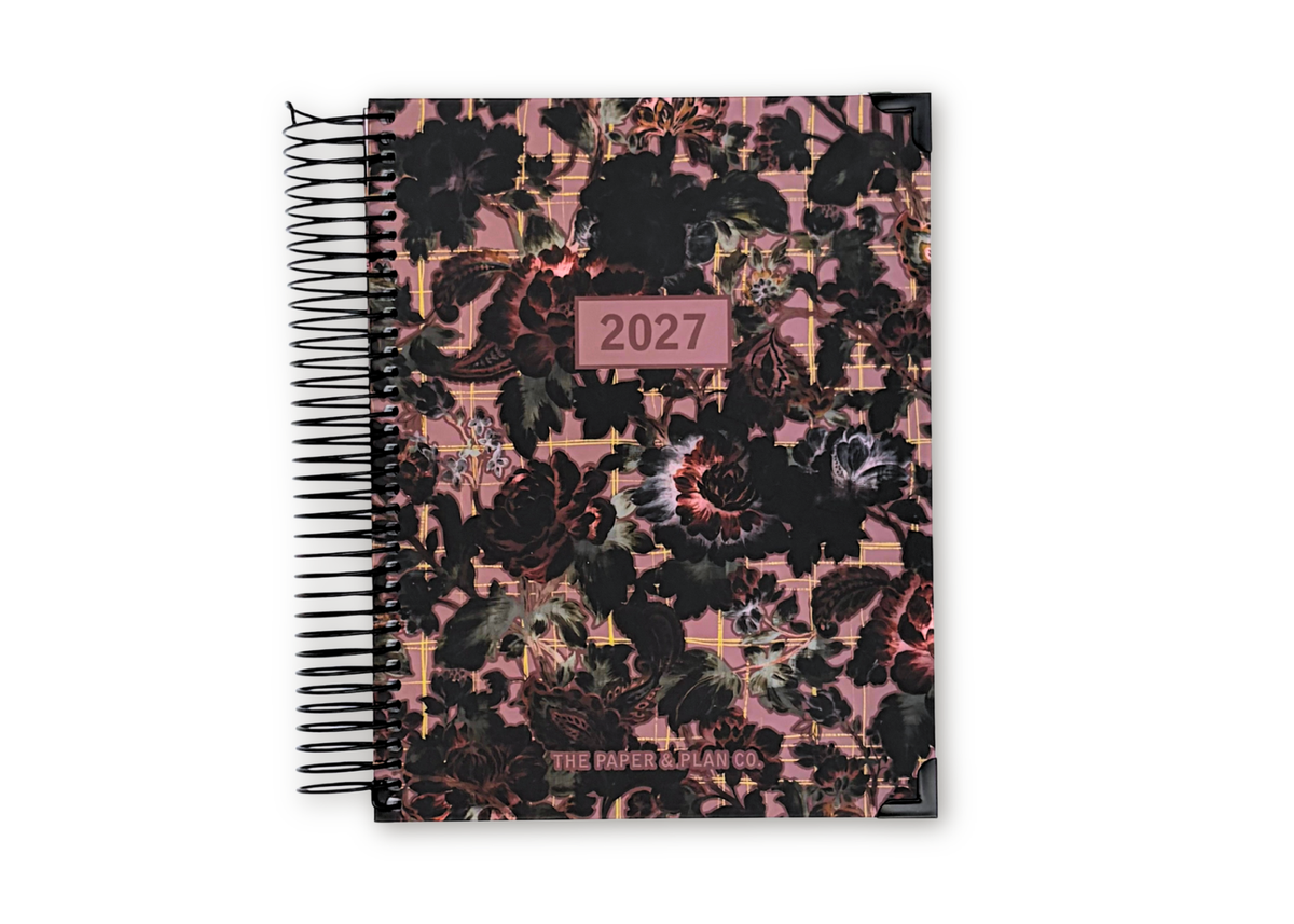 2027 Velvet Floral Daily Planner